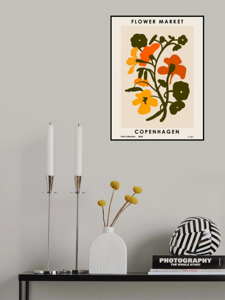 Flower Market. Copenhagen Poster och Canvastavla