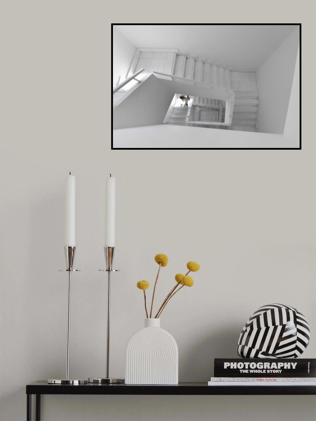 White rain Poster och Canvastavla