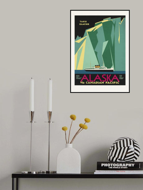 Alaska Via Canadian Pacific. Taku Glacier Poster och Canvastavla