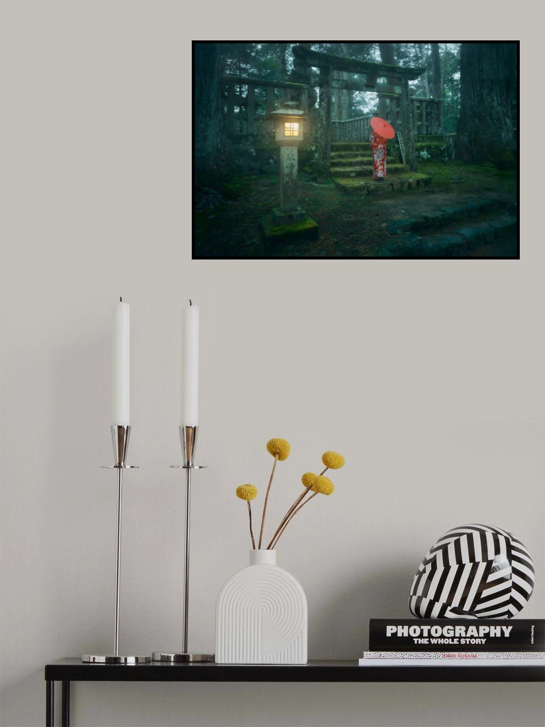 Okunoin Cemetery Poster och Canvastavla
