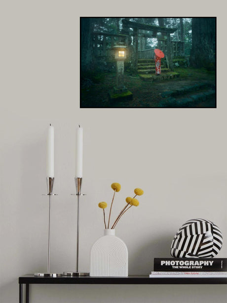 Okunoin Cemetery Poster och Canvastavla