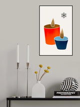 Christmas Candles Poster och Canvastavla