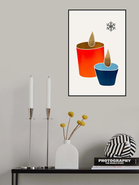 Christmas Candles Poster och Canvastavla