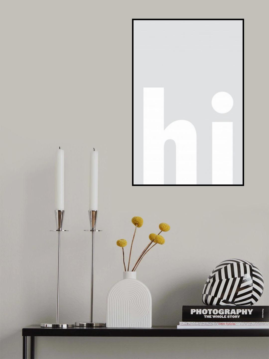 Hi Poster och Canvastavla