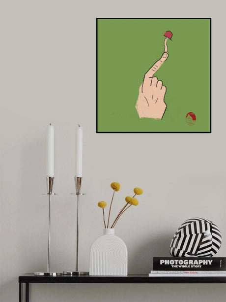 Finger Mushroom Poster och Canvastavla