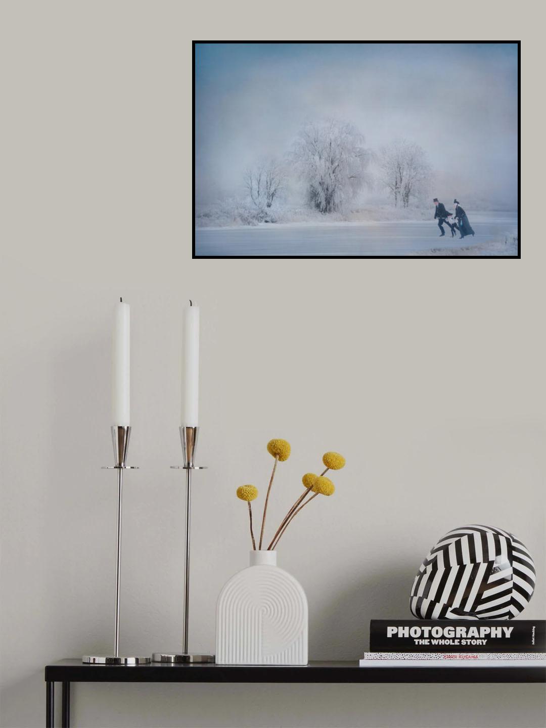 Traditional skating (Netherlands) Poster och Canvastavla