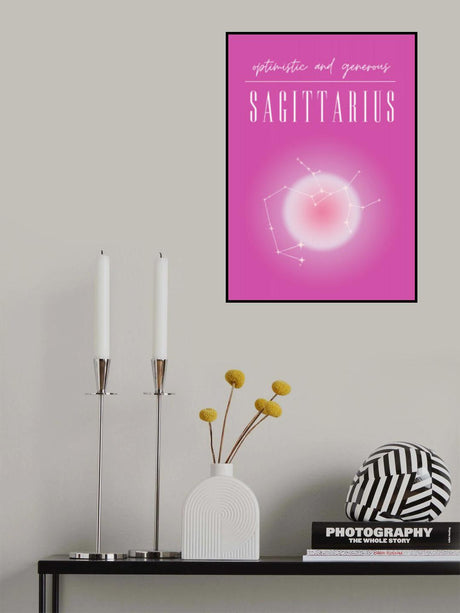 Sagittarius Zodiac Print Art Poster och Canvastavla