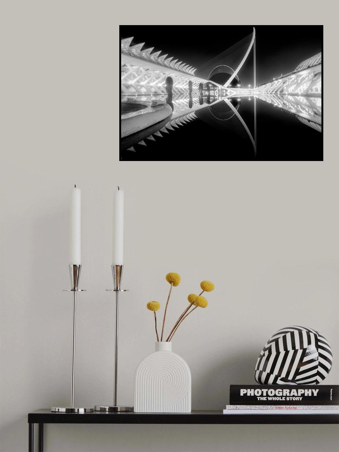 City of Art BW Poster och Canvastavla