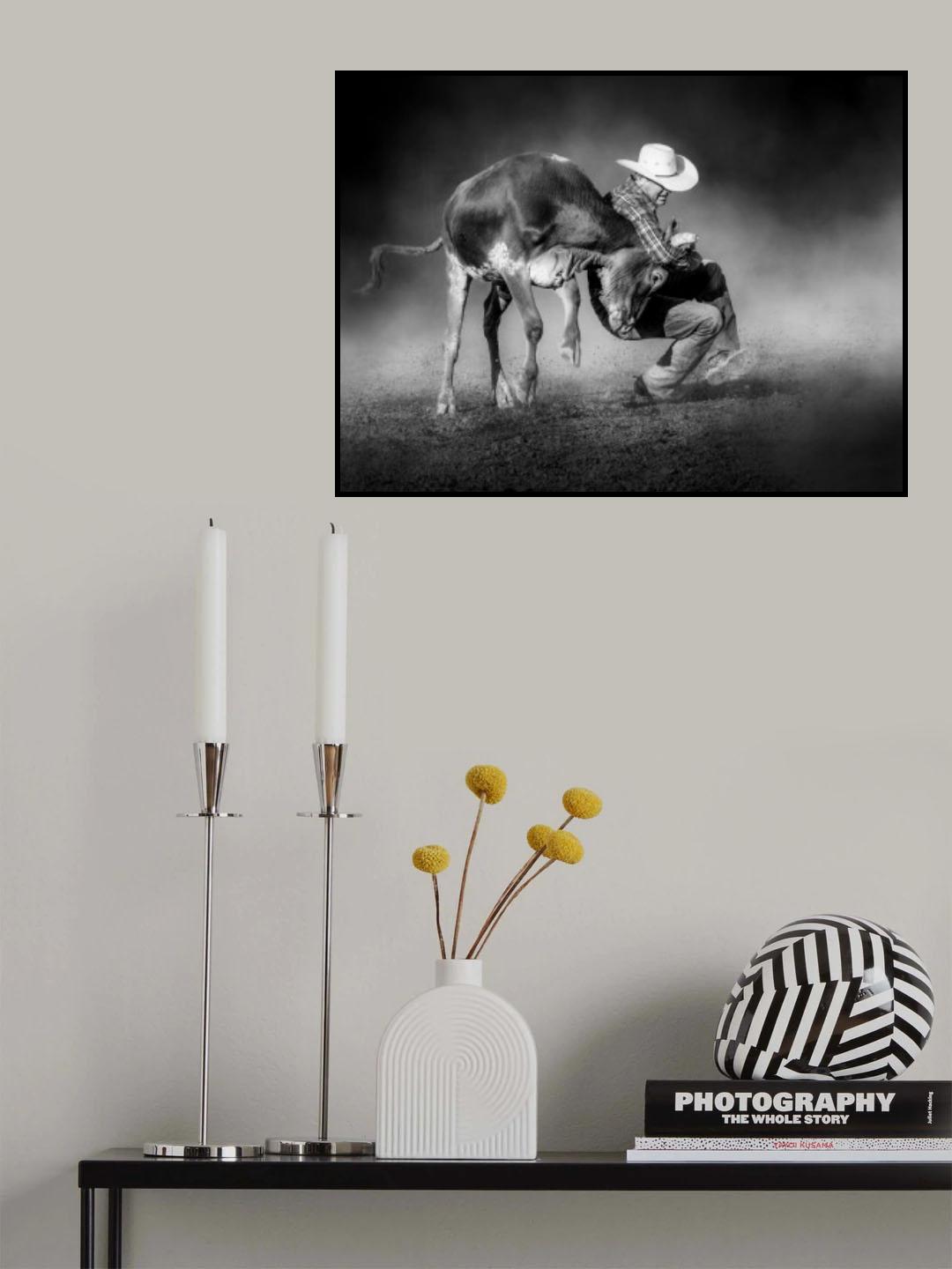 Wrestling Down Poster och Canvastavla