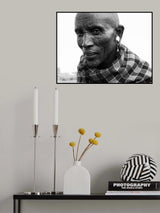 the gaze of a masai man, Kenya Poster och Canvastavla