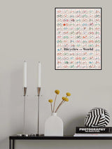 Bicycles of the World Poster och Canvastavla