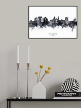 St John's Canada Skyline Poster och Canvastavla