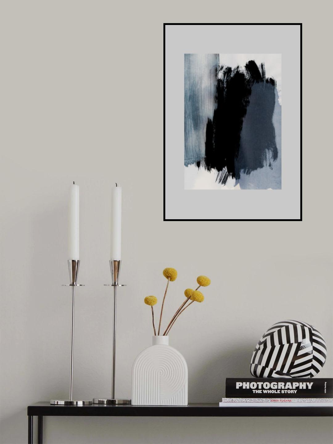 Abstract Brush Strokes 15 Poster och Canvastavla
