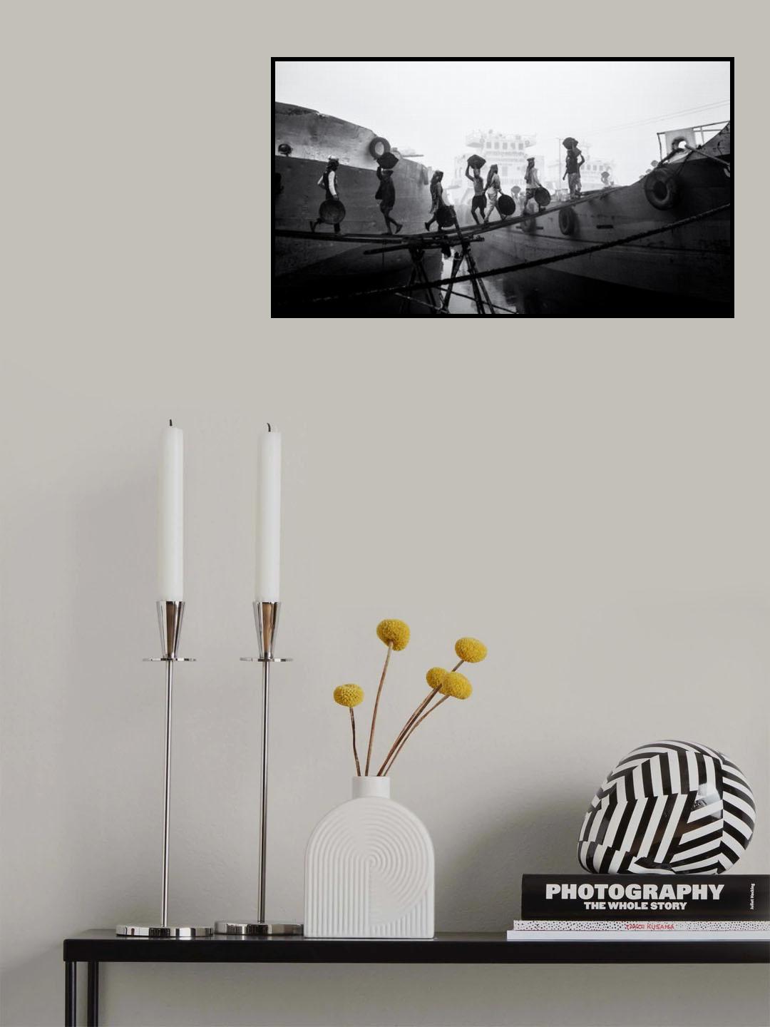 Coal unloading Poster och Canvastavla