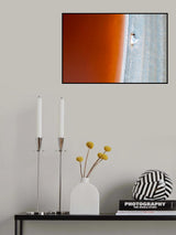 Pink and White Poster och Canvastavla