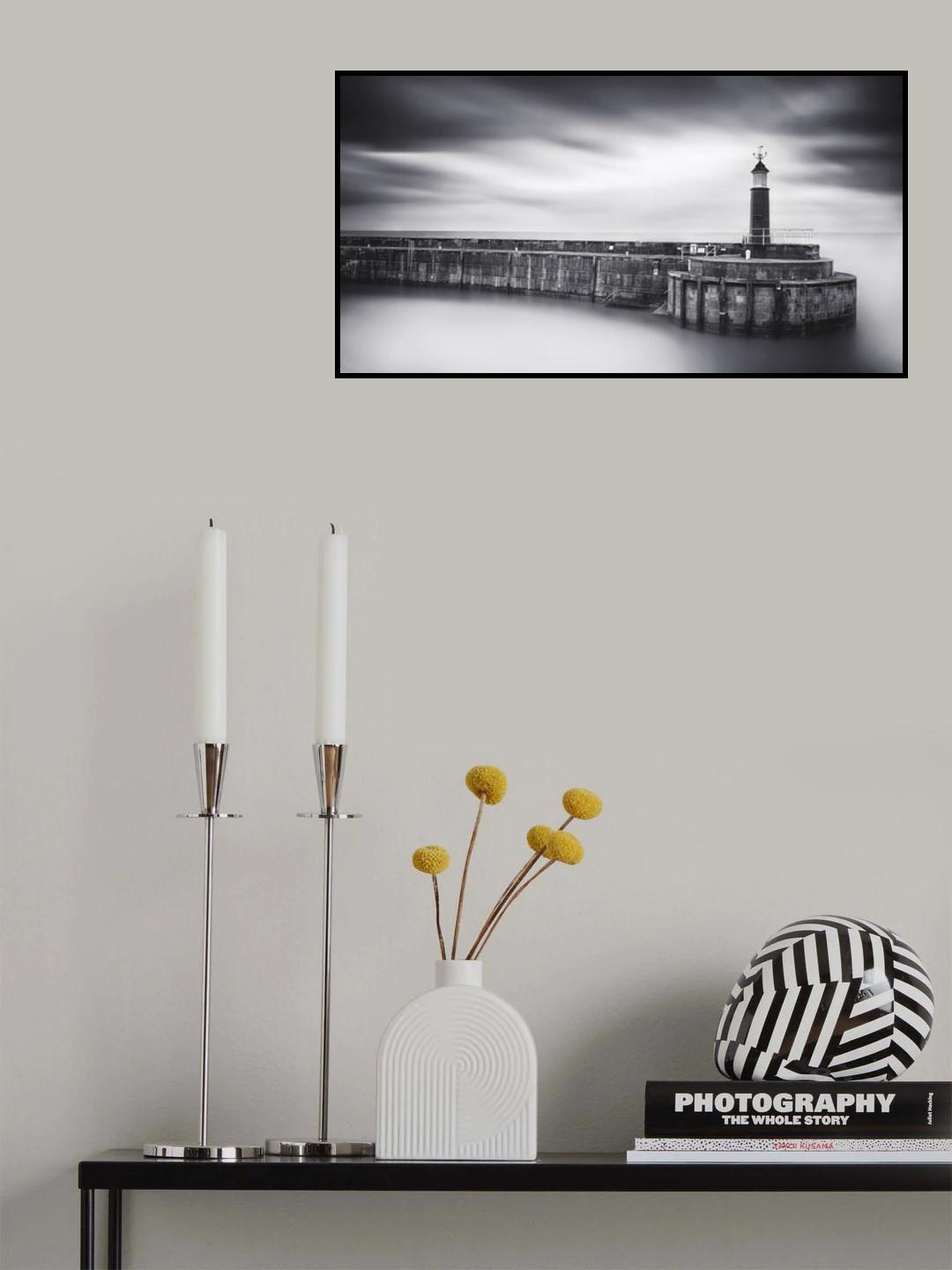 Watchet lighthouse Poster och Canvastavla