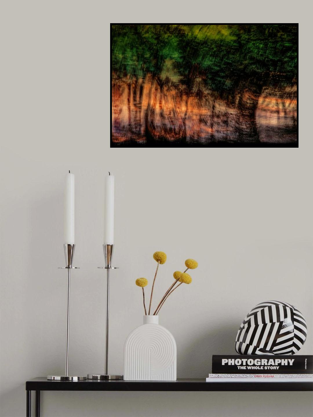 Forest At Sundown Poster och Canvastavla