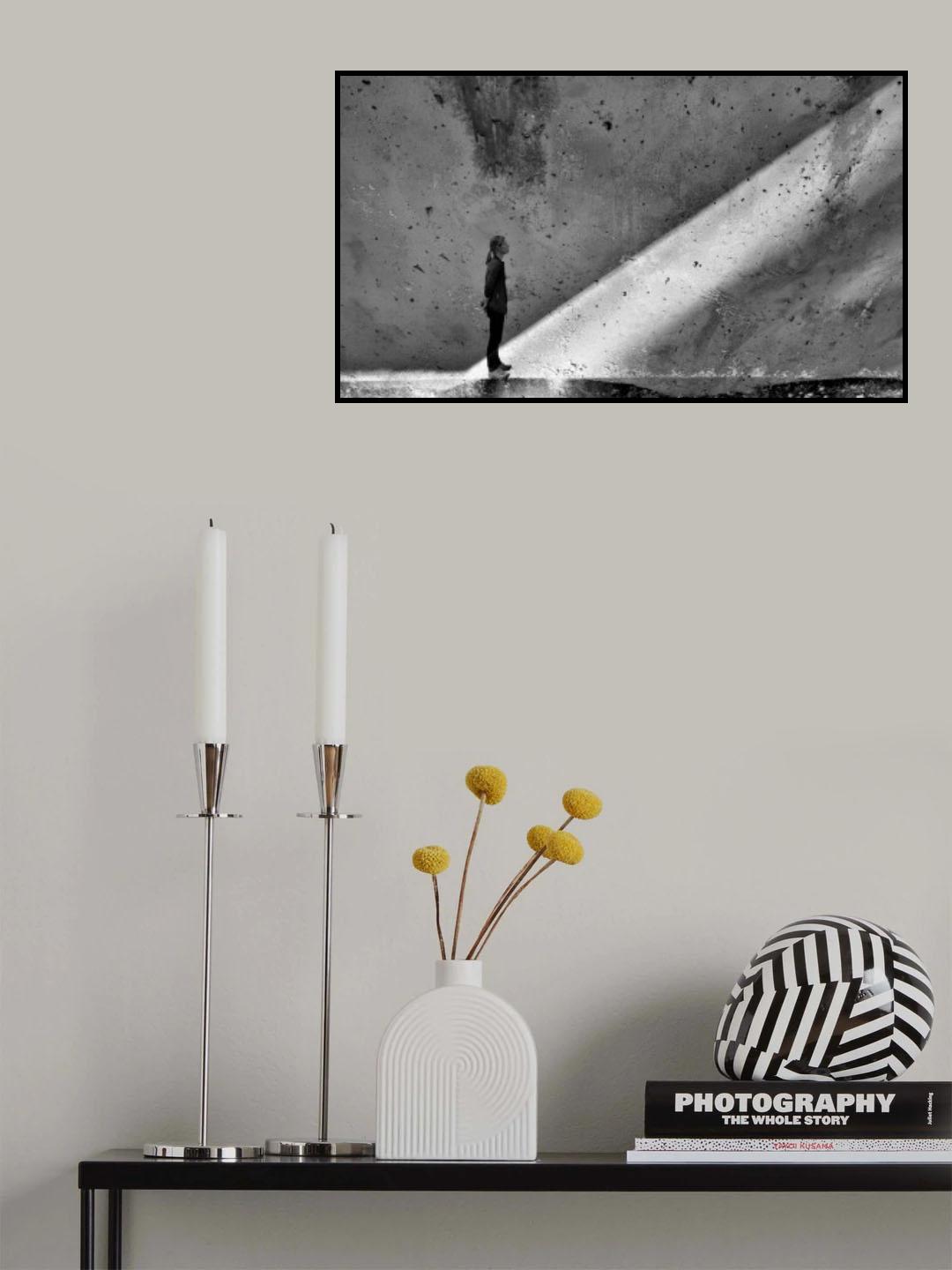 Examening the abstraction B/W Poster och Canvastavla