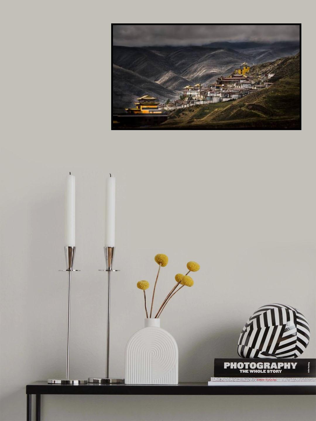 Monastery at plateau Poster och Canvastavla