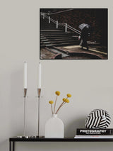 Lost in Hamamatsu - Stairs and umbrella Poster och Canvastavla
