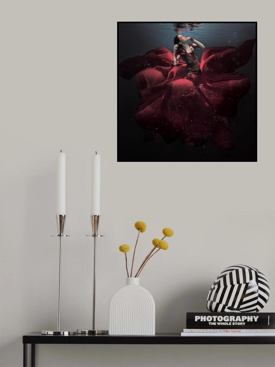 The Lady in Red Poster och Canvastavla