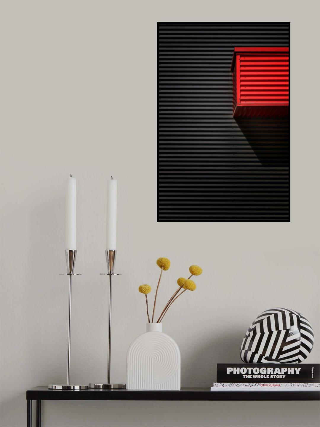 Red Cube Poster och Canvastavla