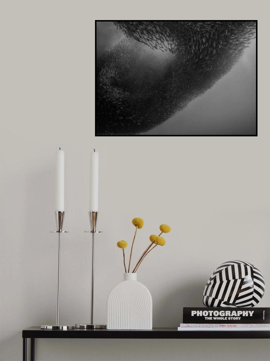 Fish Tornado Poster och Canvastavla