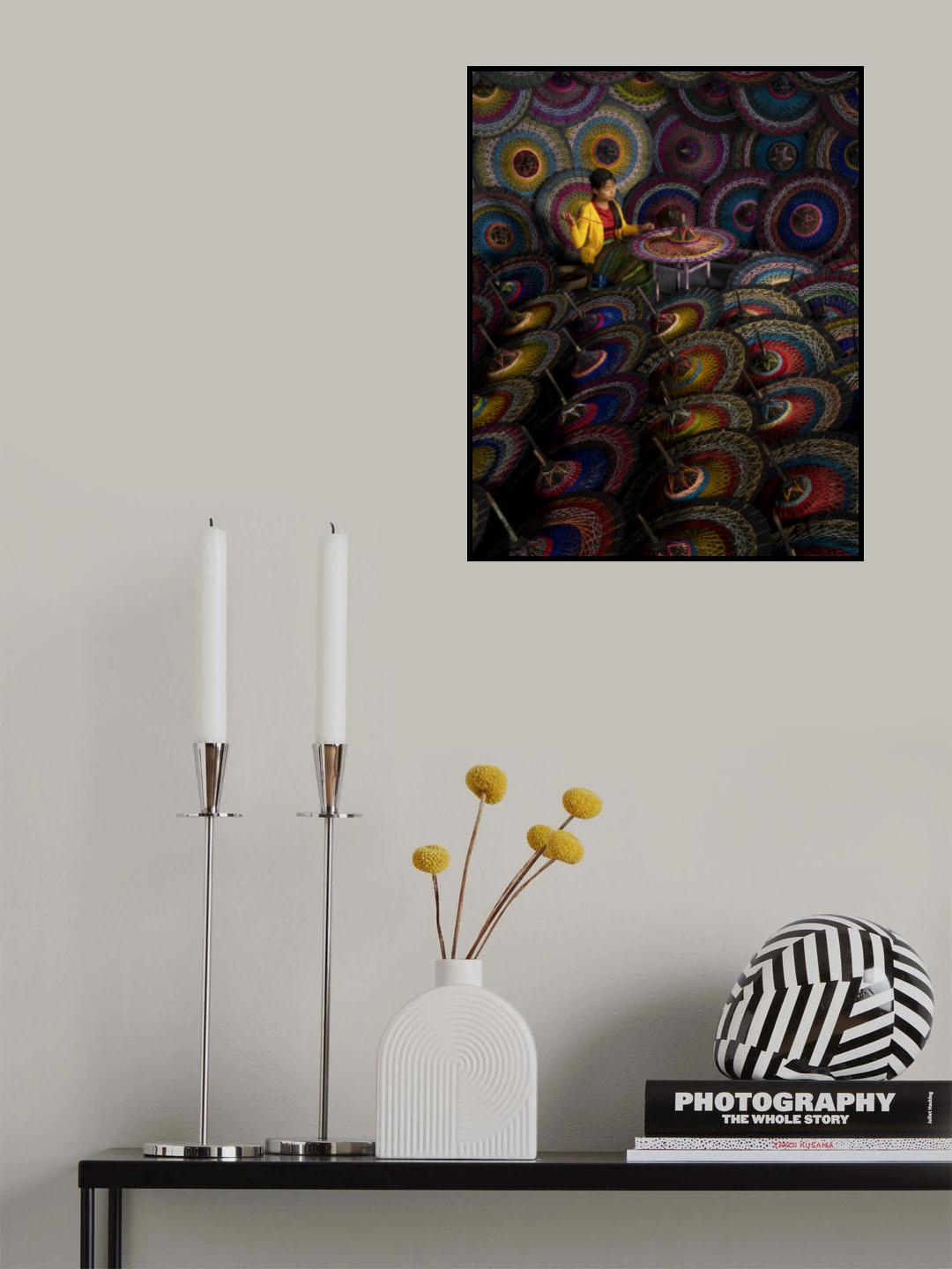 The mind is like an umbrella its most Useful When Open Poster och Canvastavla