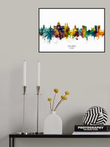 Galway Ireland Skyline Poster och Canvastavla