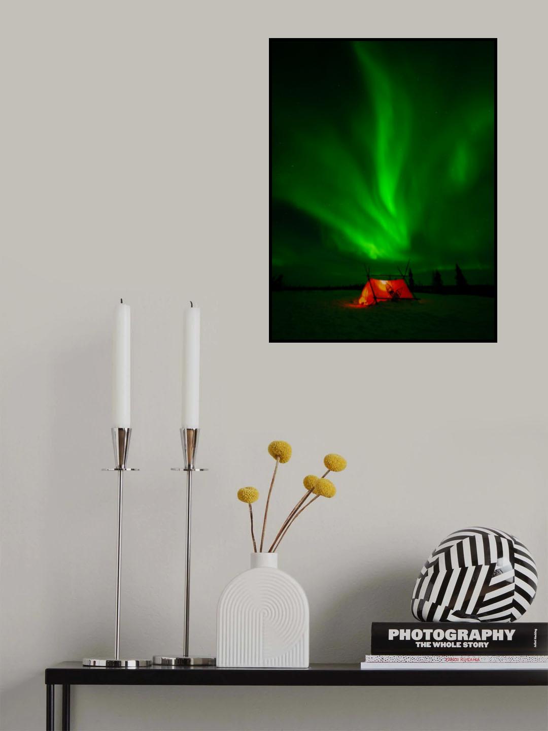 Aurora Borealis Poster och Canvastavla