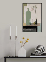 Bottle And Glass Poster och Canvastavla