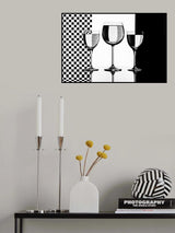 Black&amp;White glasses Poster och Canvastavla