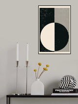 Black and White Planets Series #3 Poster och Canvastavla