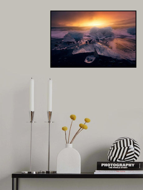 Jokulsarlon´s sunrise II Poster och Canvastavla