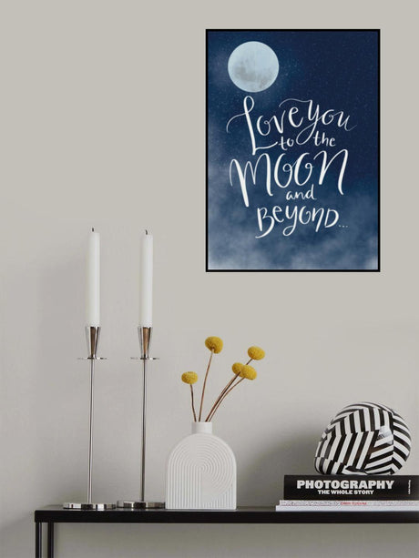 To the Moon Poster och Canvastavla