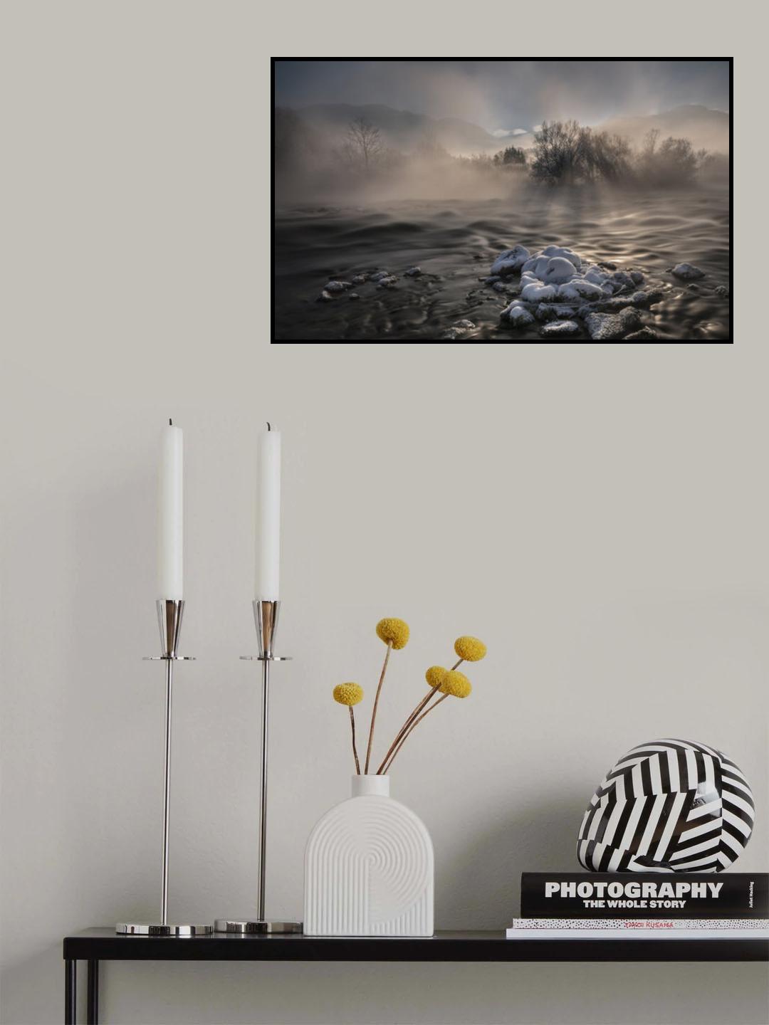 Ice cold winter morning... Poster och Canvastavla