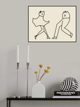 Dancing Cats 2 Poster och Canvastavla