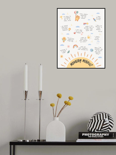 Morning Mindset Poster och Canvastavla
