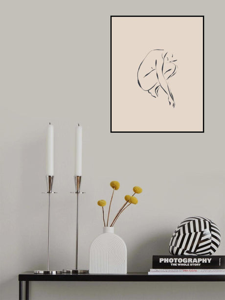 Sitting Contemplating Poster och Canvastavla