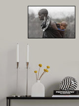 Maasai Mother and Son Poster och Canvastavla