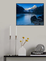 Sunrise at a small lake in the mountains Poster och Canvastavla