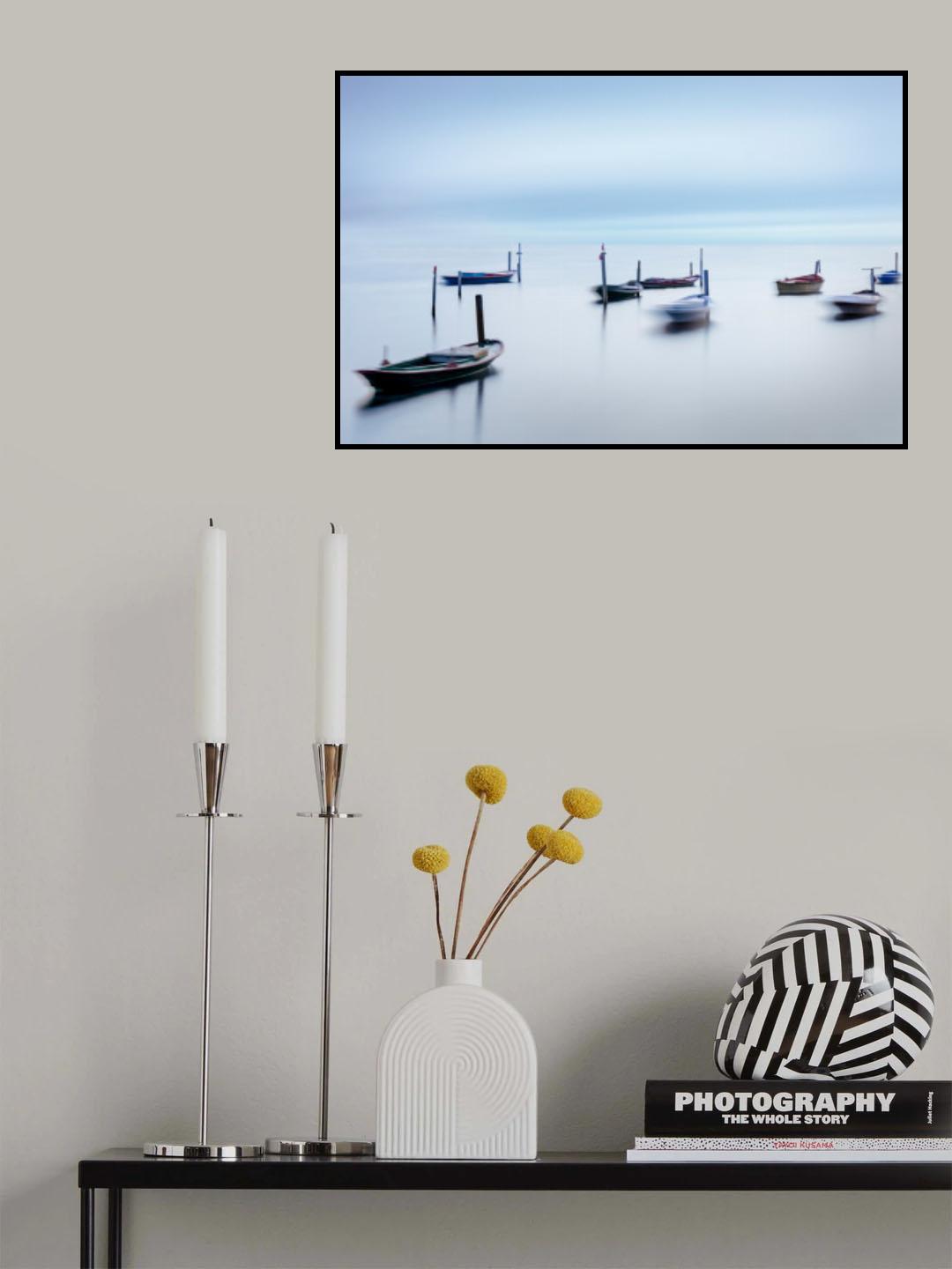 Dancing Boats III Poster och Canvastavla