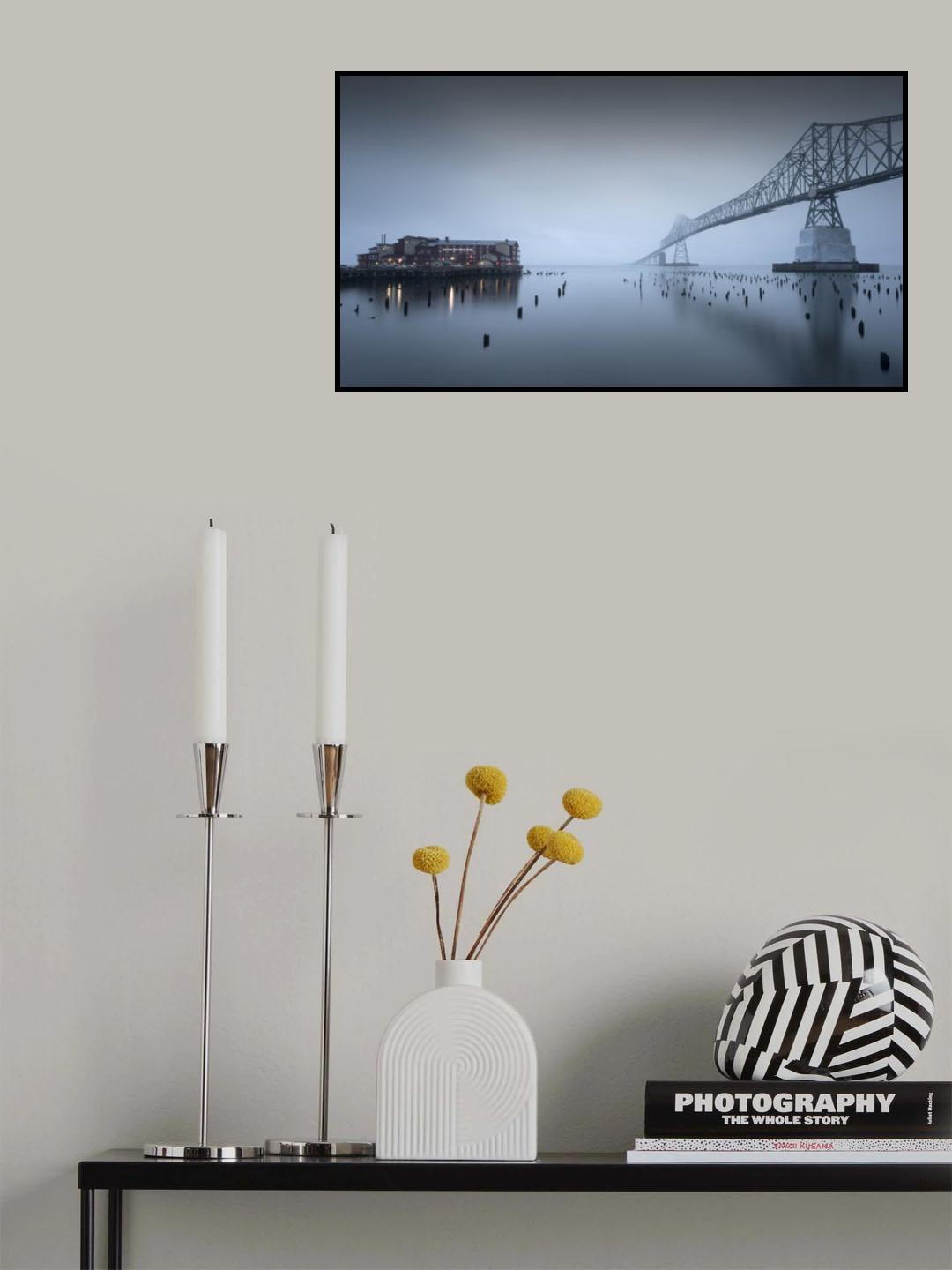 Evening mood - Astoria-Megler Bridge Poster och Canvastavla