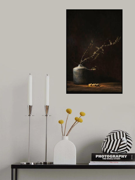Still life with blossom and eggs Poster och Canvastavla