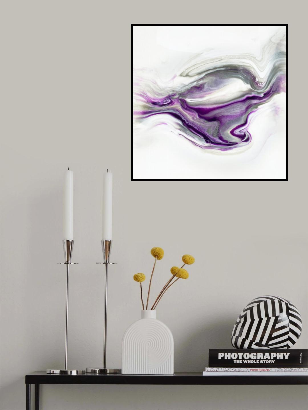 Purple Granite Poster och Canvastavla