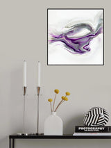 Purple Granite Poster och Canvastavla