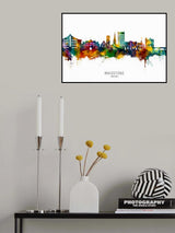Maidstone England Skyline Poster och Canvastavla