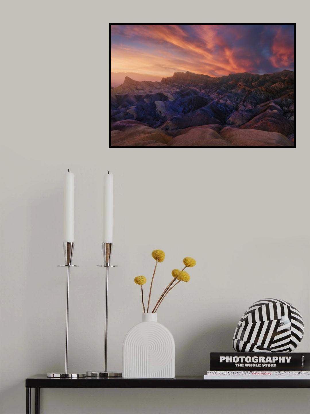 Zabriskie Sunset Poster och Canvastavla