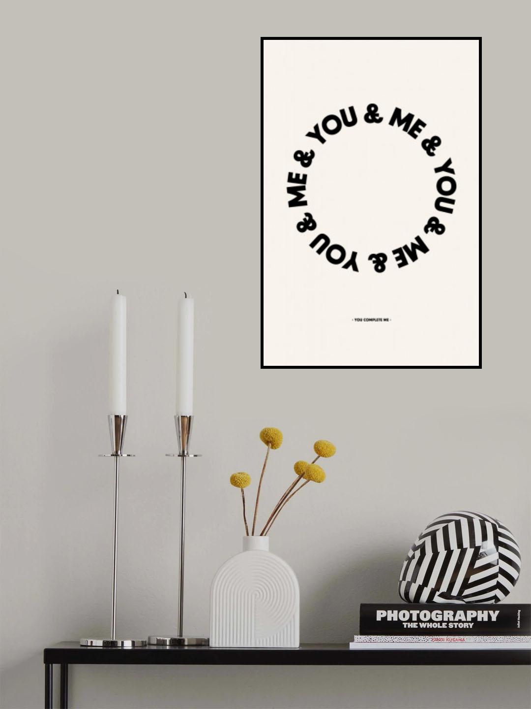 You Complete Me Poster och Canvastavla