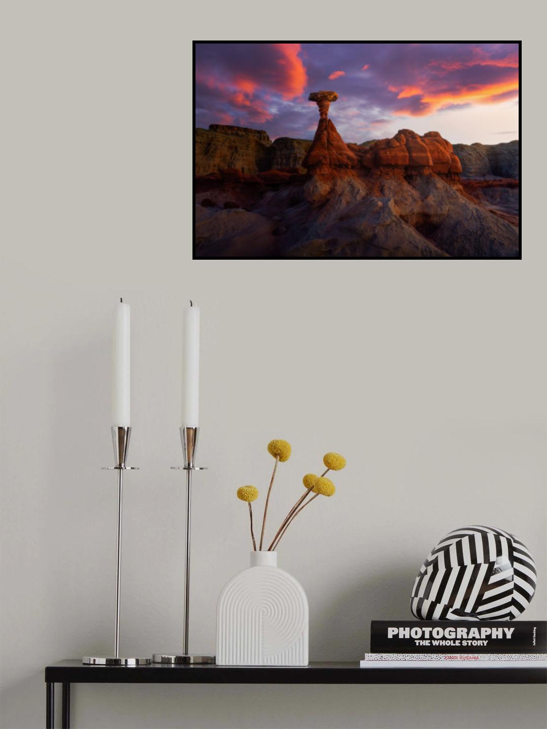Hoodoos in Sunset Poster och Canvastavla